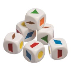 Pattern Block Dice, Set of 6