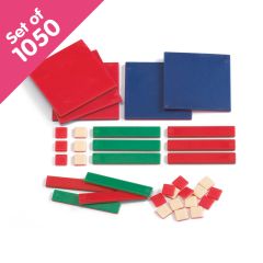 Plastic Algebra Tiles - 1,050 pieces