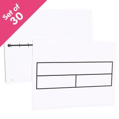 Write-On/Wipe-Off Part-Part-Whole/Number Line Mats, set of 30 - Bulk Pricing