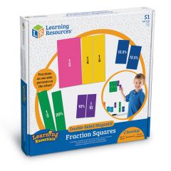 Double-Sided Magnetic Fraction Squares