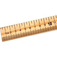 Meter & Inches Stick, Wood
