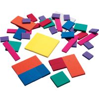 Foam Fraction Squares, set of 51 pcs