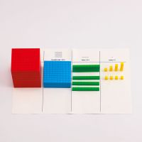 Interlocking Base Ten Blocks, 121 pcs