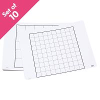 Write-On/Wipe-Off Number Array Mats, set of 10